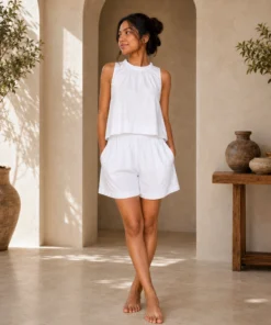 Alternative view of Sopie Cotton Solid Shorts