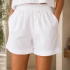 Sopie Cotton Solid Shorts - Image 4