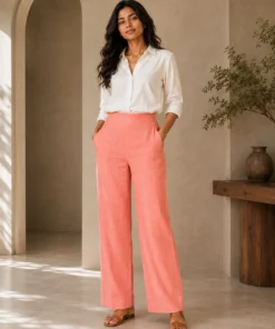 Alternative view of Emy Cotton Mixed Linen Pant