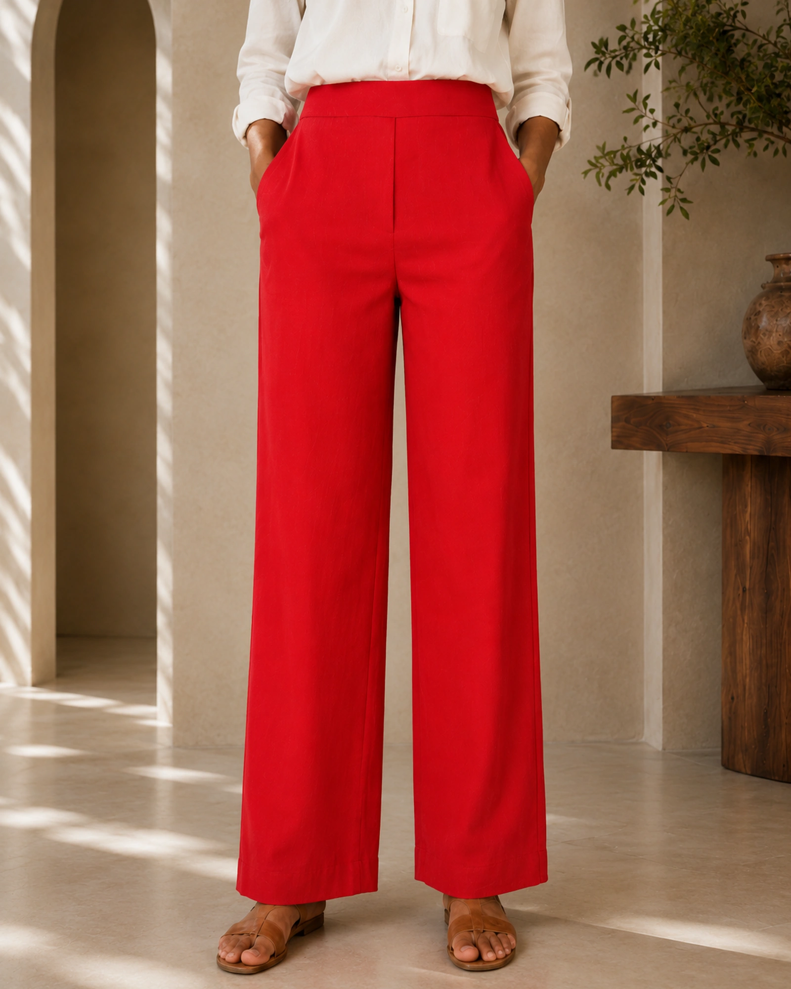 Emy Cotton Mixed Linen Pant - Image 6