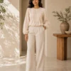 Alice Cotton Mixed Linen Top - Image 3