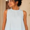 Beth Cotton Solid Crop Top - Image 4