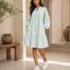 Tatiyana Cotton Solid Dress - Image 3